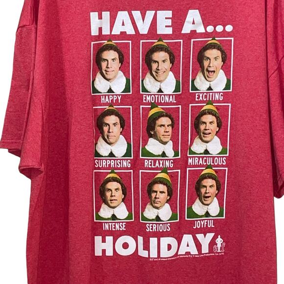 Vintage Elf Mens T-Shirt XXL Have a Holiday Will Ferrell 2003 Christmas Emotions - Picture 4 of 9
